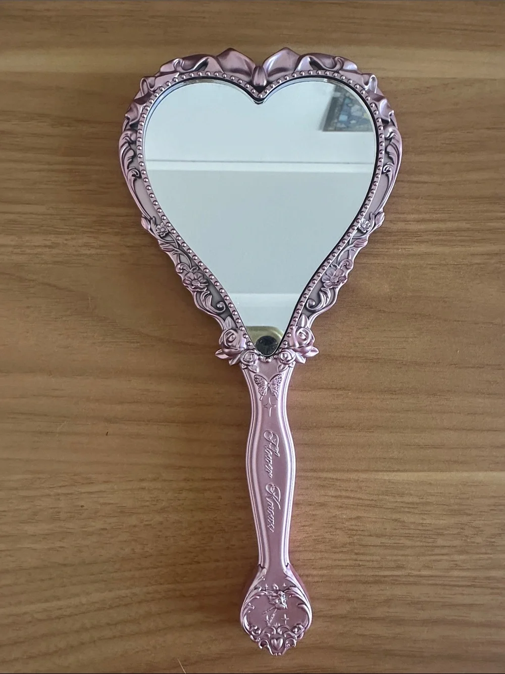 Pink Heart Hand Mirror - Midsummer Fairytale Design